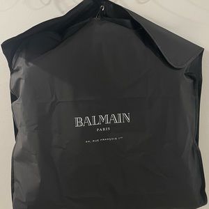 Original Short black and white knit dress with Balmain monogram